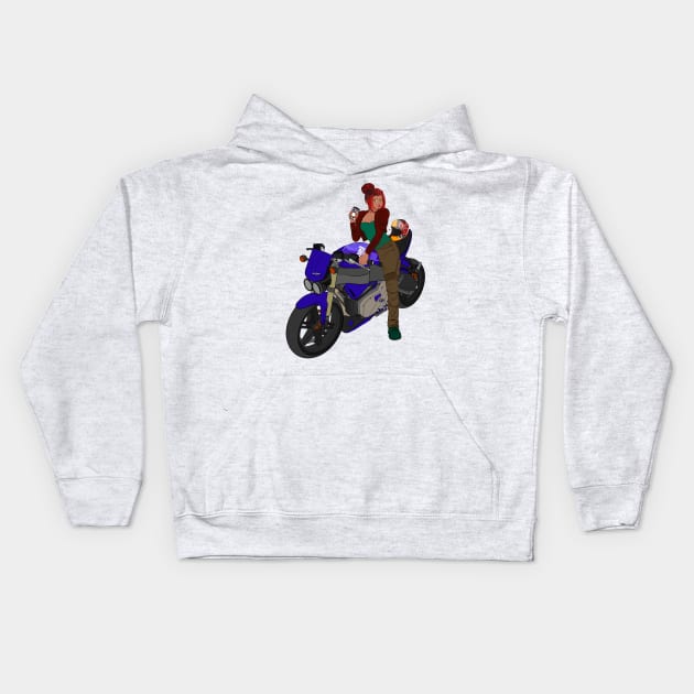 Buell Baby! Kids Hoodie by Living Dead Division